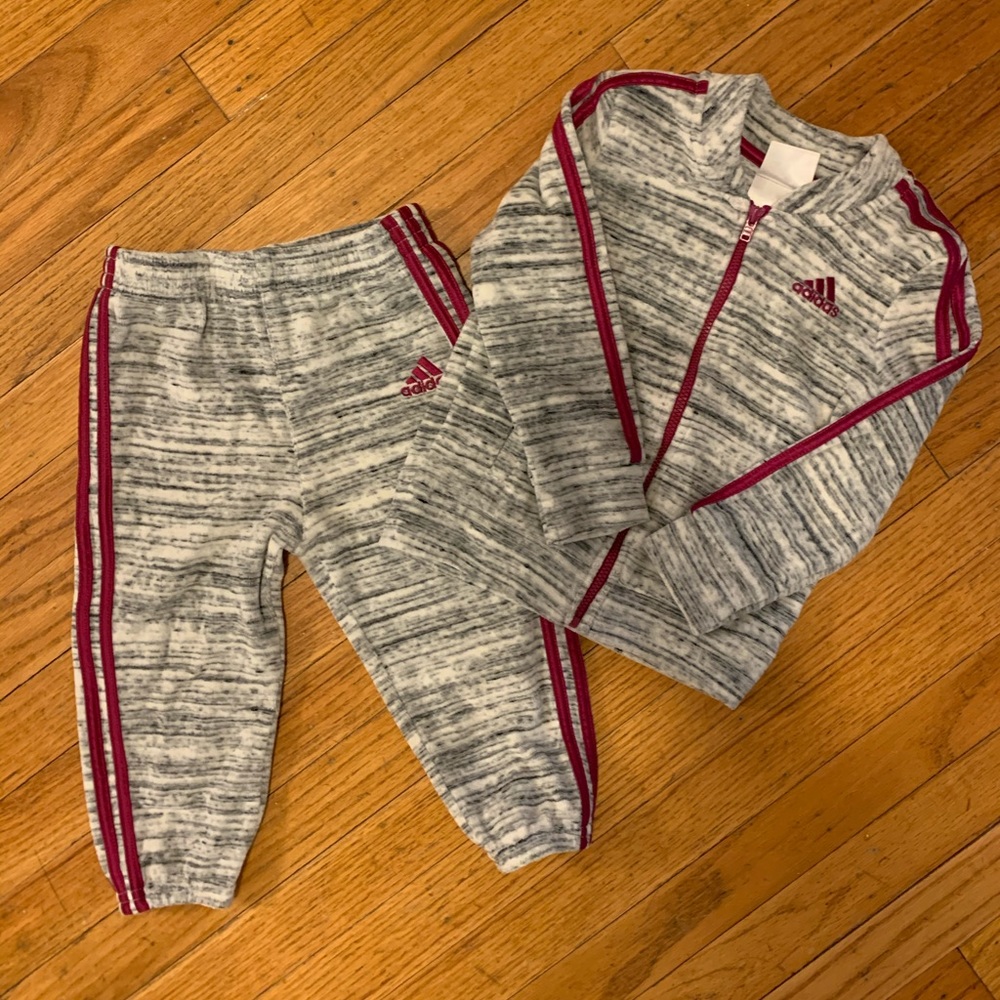 ADIDAS Toddler Velour Track Suit